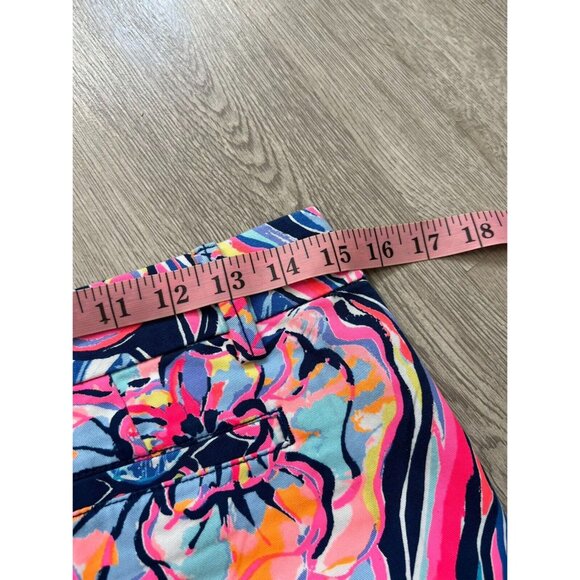 Lilly Pulitzer Jayne Stretch Shorts Boho Bateau Sz 0 Multicolor - Picture 9 of 10
